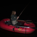 Shannon with a big one at night