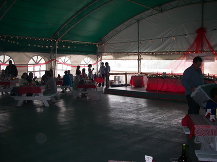 Inside the Party Tent