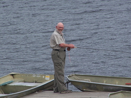 Speycaster dock fishing
