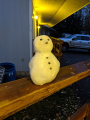 First Snowman of the year