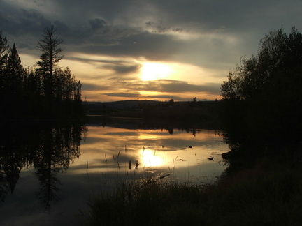 logan lake sunset