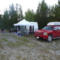 A shot of our set-up camp