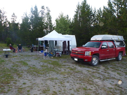 A shot of our set-up camp