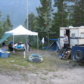 A look at camp just after finishing setting up