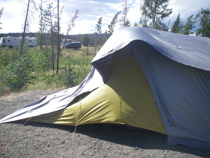 Some very windy days made camping and setting up tarps difficult at times.