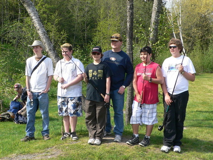 Group shot with some of the students in my flyfishing club.