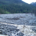 Looking from the road up the river bed of Capricorn Creek, source of a major wash-out some years back 