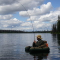Pat fishing in the Cariboo