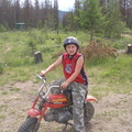 CW's first ride by himself on the Honda