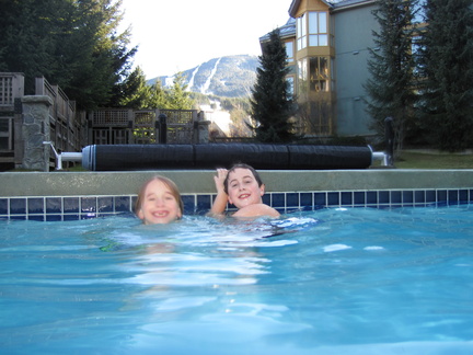 Pool side at the base of Whistler