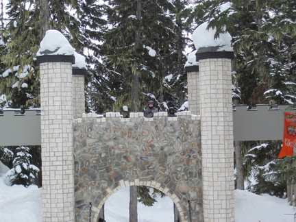 Castle in the trees on Blackcomb