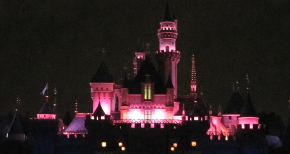 Sleeping Beauty Castle at night

