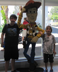 Woody &amp; the boys at the Lego store