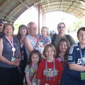 The whole gang waiting for the Monorail