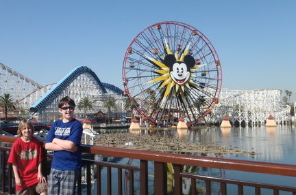 Hanging out at Paradise Pier 