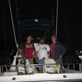Dale, Steve & Mike ready to head out on Gricelda for our day of off shore fishing.