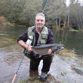 Eric Stanley with coho