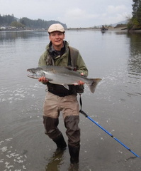 Dave Turner with coho