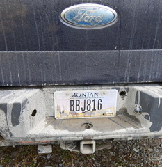 Montana truck plate