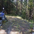 My bike at top of trail