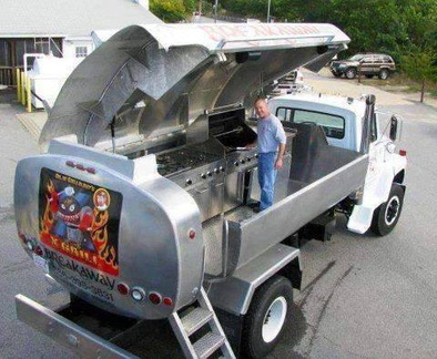 Barbeque on wheels