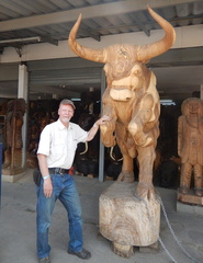 Ian with bull 1