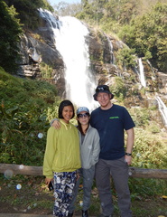Nid &amp; Neuy &amp; Matt at Wachirthan falls