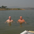 Ian & Ziggy swimming 1