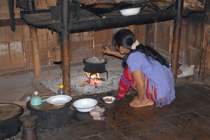 Thai lady cooking