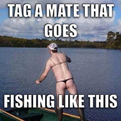 fishing nearly naked