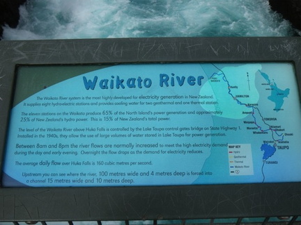 Waikato River sign