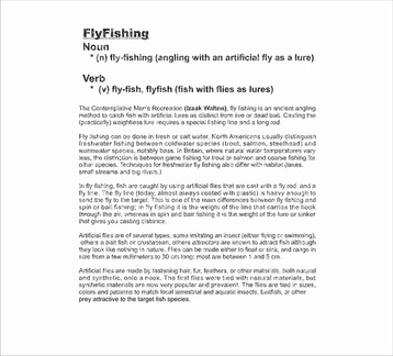 Flyfish Def