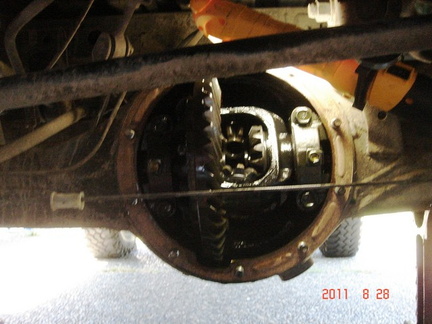 Stock spider gears in open diff.