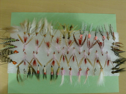 A whole wack of bone fish flies ready for Cuba. I sure hope they work. They are sure big for my liking. But my friends who go to
