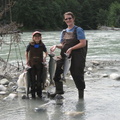 Wife and youngest in Bella Coola