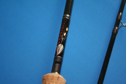 feather inlay on Fly Logic rod