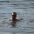 Swimming a week after ice off