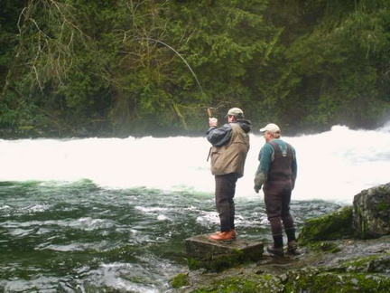 Randy and Brad on the Sproat river