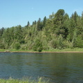 Elk river campsite view across stream