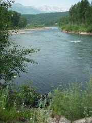 Looking downstream from Dogwood boat launch
