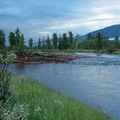 Down stream from camp view