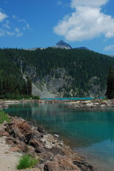 View of the Tusk from lakeside