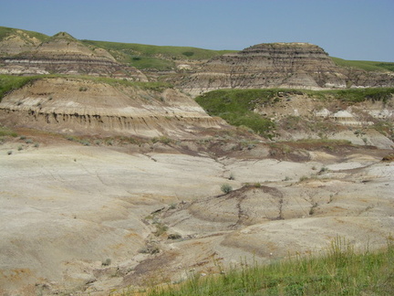 The badlands outside of the Royal Tyrrell Museum in Drumheller.