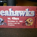 Seahawks/49ers 1997 ticket