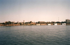 Crossing the Nile at Luxor.