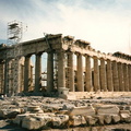 Repair work on the back of the Acropolis.