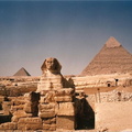 The sphinx and  pyramids at Giza - Cairo.
