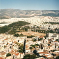 View from the Acropolis down to the suburbs of Athens.