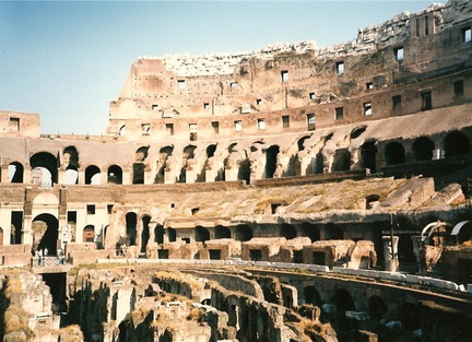 Colosseum in Rome - interior right view.