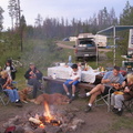 Mayerts at the campfire